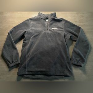Columbia Black Full Zip Teddy Jacket Size Medium